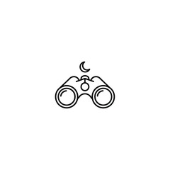 Moon Sighting Binoculars Tool Icon