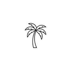 Single Date Palm Tree Icon