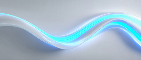 Futuristic Flow Ribbon Abstract