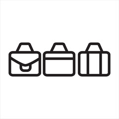 Icon Logo Travel Bag Line Art