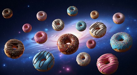 Donuts in Space - A Delicious Cosmic Delight.