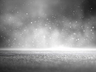 Soft White Futuristic Mist Abstract