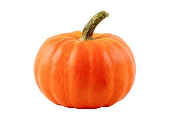 pumpkin isolated on transparent background, close-up.