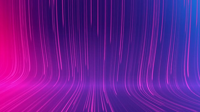 Abstract Flowing Lines Background - Modern Digital Stream Loop