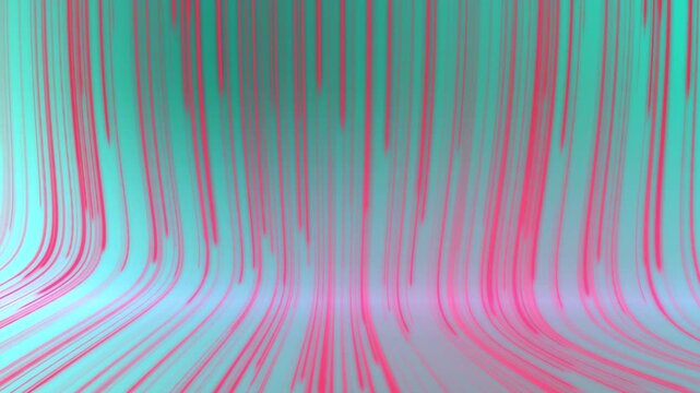 Abstract Flowing Lines Background - Modern Digital Stream Loop