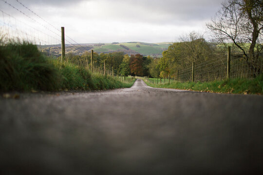 road in the country side of England