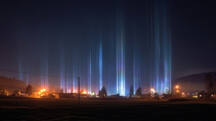 Bright beams light up winter nights