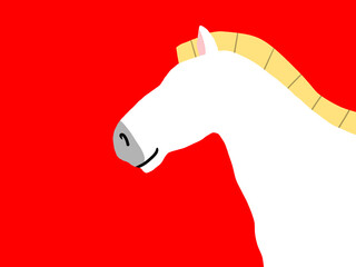 馬, 年賀状, 正月, 和風, 和柄, うま, 動物, イラスト, 干支, 年末, 新年, ベクター, シルエット