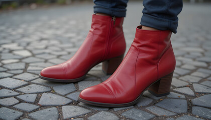 female legs in boots