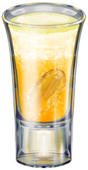 Turmeric Shot Drink Illustration