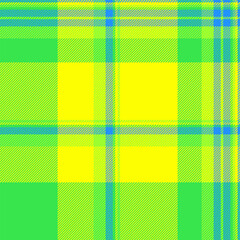 Vibrant plaid pattern in green, yellow, and blue. Ideal for backgrounds, textiles, fashion, and festive designs. Represents tradition, warmth and style.
