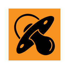 baby-pacifier-minimal-icon set. vector illustration, pictogram isolated on white background. color editable