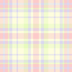Soft pastel plaid pattern, ideal for backgrounds, textiles, and creative projects. Seamless design evokes comfort, spring, and cheerful themes.