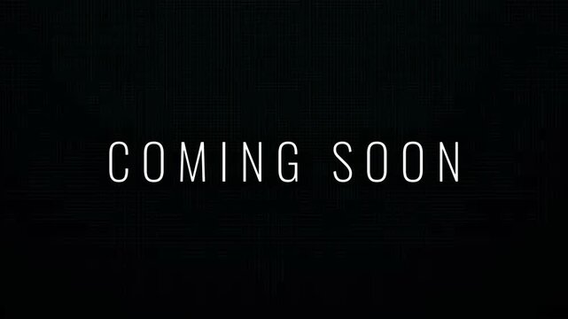 Coming Soon Anticipation and Future Teaser 4K Motion Animation