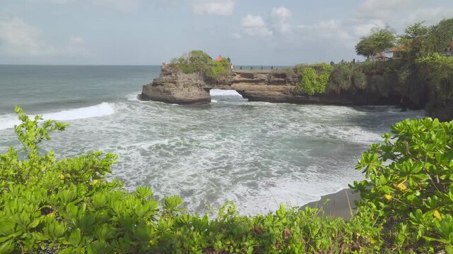 Awesome view of Pura Batu Bolong in Bali, Indonesia