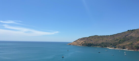 Panoramic View of the Andaman Sea From Promthep Cape in Phuket