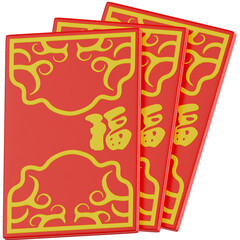 Pile of Red Envelopes for Lunar New Year
