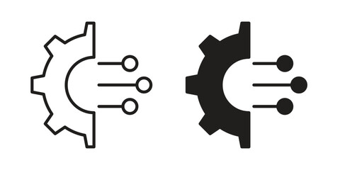 Transform icons of black colored in various styles