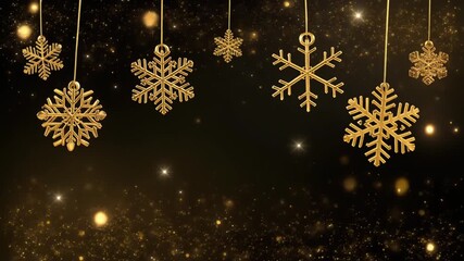  christmas background in dark  with snowflakes - Powered by Adobe