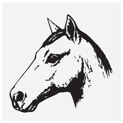 horse head silhouette