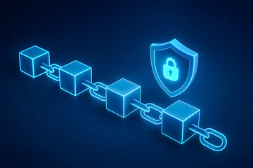 Secure blockchain data protection concept