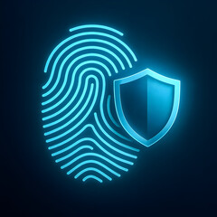 Biometric fingerprint security and digital identity protection