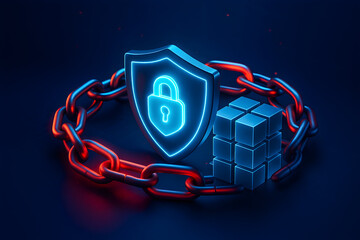 Cyber security shield and data protection chain