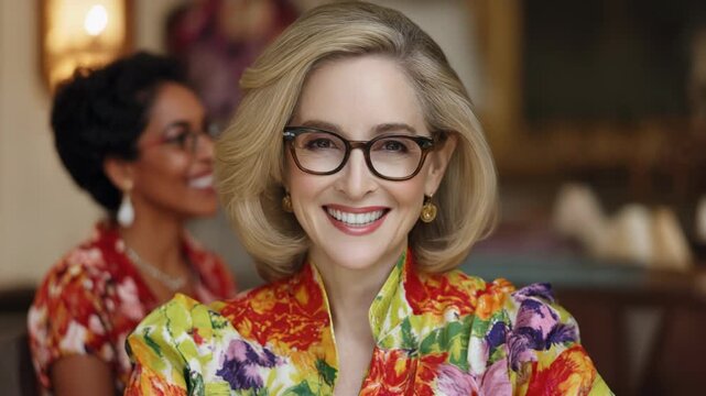 Cheerful group portrait of diverse friends enjoying a sunny day with vibrant fashion styles