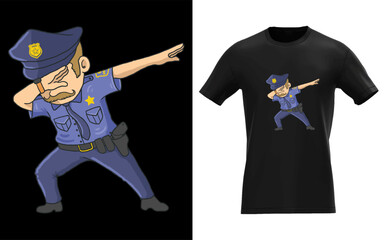 Dabbing Police Funny Policeman Dab Dance