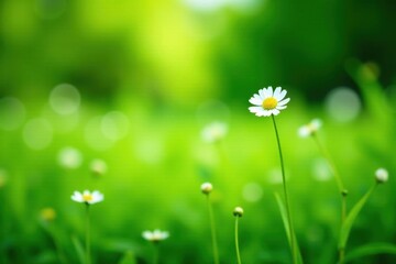 Blurred background of lush green meadow with abundant white Filipendula ulmaria , nature, outdoor