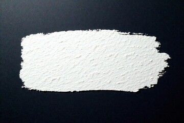 Bold, textured white stroke across dark canvas, acrylic, oil, palette