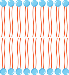 seamless pattern with stripes, cell membrane vector
