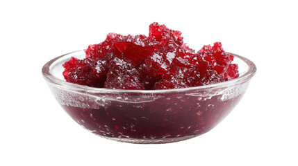 Gulkand, also known as Gulqand, is a sweet preserve of rose petals popular in India, usually used in chewing paan masala, isolated on a white background