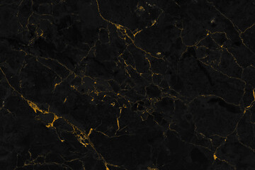 Luxury Black and Orange Marble Texture. High Quality Polished Natural Stone Pattern with Elegant Orange Veins for Premium Wall and Floor Decoration, Interior Design, and Abstract Background