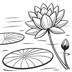 Bold Floating Lotus