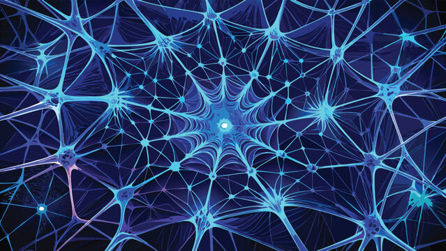 Artificial Intelligence Neural Network Data Technology Concept Isolated background