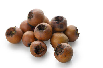 Rustic Brown German Medlar Fruits Collection