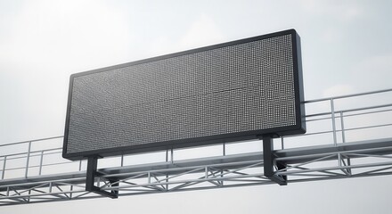 Digital Billboard Showing Advertising, Information Or Promoting, For Advertising Business
