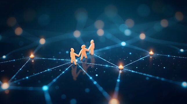 abstract glowing light background with circles and futuristic design