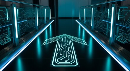 Digital Transformation Pathway: Electronic Arrow Guides the Way into the Future