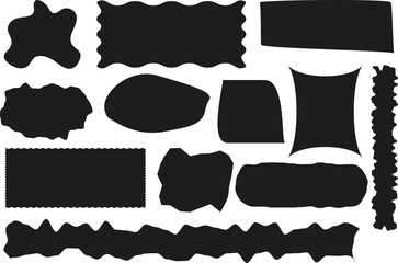 Abstract Organic Text Highlight Shapes Set