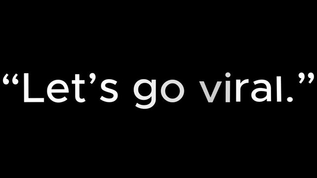 "Generate a dynamic and visually engaging image representing the concept 'Let's go viral.' The design should use interconnected lines and nodes, a sense of rapid expansion, vibrant social media-inspir