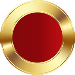 Modern luxury red and gold badge background