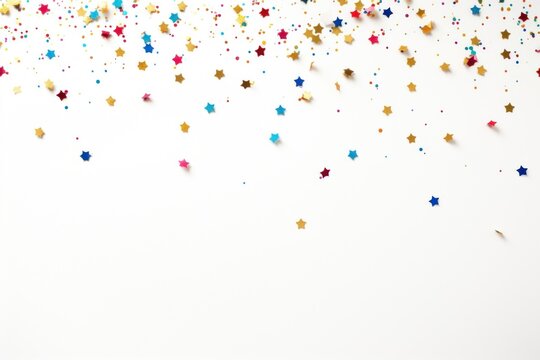 New year confetti border background celebration decoration.