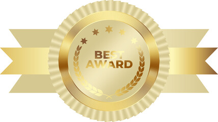 Modern luxury gold medal background