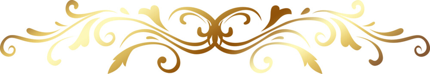 Luxury ornate gold corner flourish background