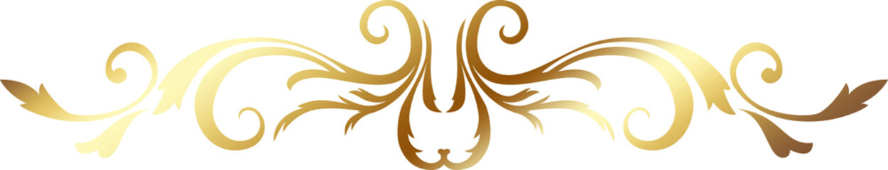 Luxury ornate gold corner flourish background