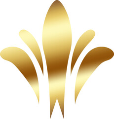 Luxury ornate gold corner flourish background