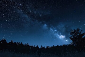 Fototapeta premium Starry sky night astronomy outdoors.