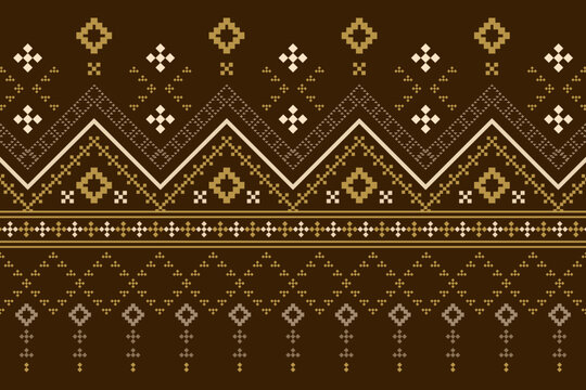 traditional ornamental motif design printed fabric material